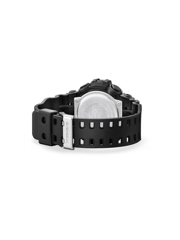 G-SHOCK analogno-digitalni sat sa crnim kućištem i elektrozelenim detaljima. Otporan na udarce i vodootporan do 200 m. Poruči online!