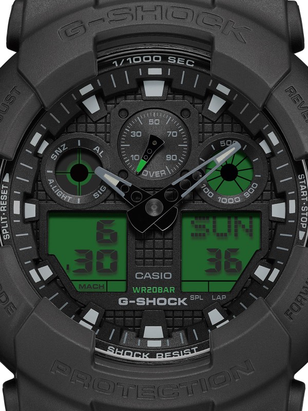 Casio G-SHOCK sportski sat sa analogno-digitalnim prikazom i zelenim detaljima. Vodootpornost 200 m i prepoznatljiv G-SHOCK dizajn. Naruči online!