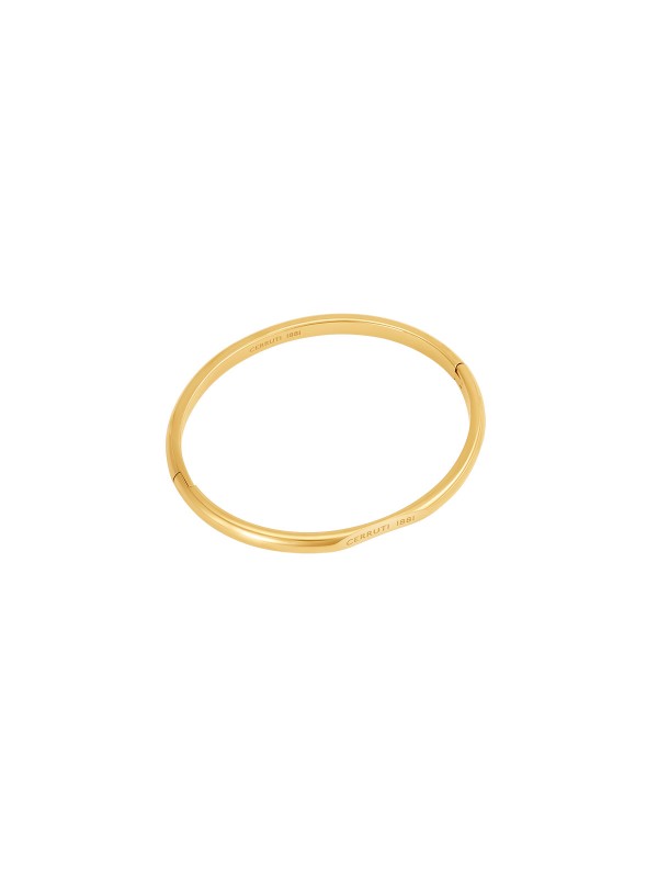 Ženska Cerruti 1881 narukvica u boji žutog zlata sa prepoznatljivim logom brenda. Elegantan i moderan dizajn. Naruči online!