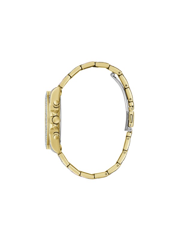 Upečatljiv GUESS Rosalie ženski sat od 38mm. Jedinstven dizajn sa printom teksasa i cvetnim motivima. Multifunkcionalan mehanizam i vodootpornost do 50m.