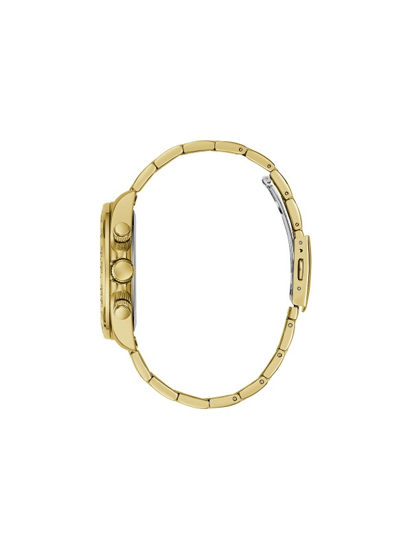 GUESS Arthur GW1058G2 muški sportski hronograf. Čelično kućište od 42mm u zlatnom tonu sa upečatljivim crnim brojčanikom. Elegantan i vodootporan 50m.