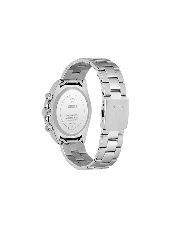 GUESS Arthur GW1058G1 muški sportski hronograf. Čelično kućište od 42mm sa gunmetal koronom i ledeno plavim brojčanikom. Vodootporan 50m.