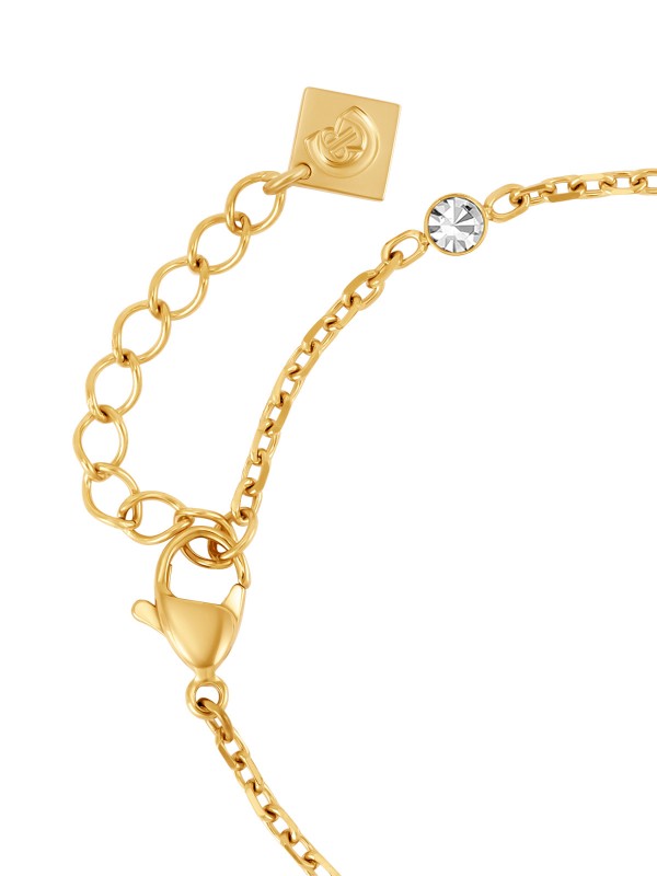 Prelepa CERRUTI 1881 Luciana ženska narukvica u zlatnom tonu. Izrađena od nerđajućeg čelika sa biserom i cirkonima. Podesiva dužina 17+3,5cm za savršen stil.