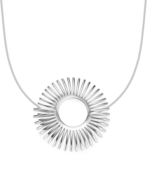 Autentična PIANEGONDA Doriflora PDON01 ženska kratka ogrlica (44cm) od srebra 925. Arhitektonski dizajn i vrhunska italijanska izrada za sofisticiran stil.