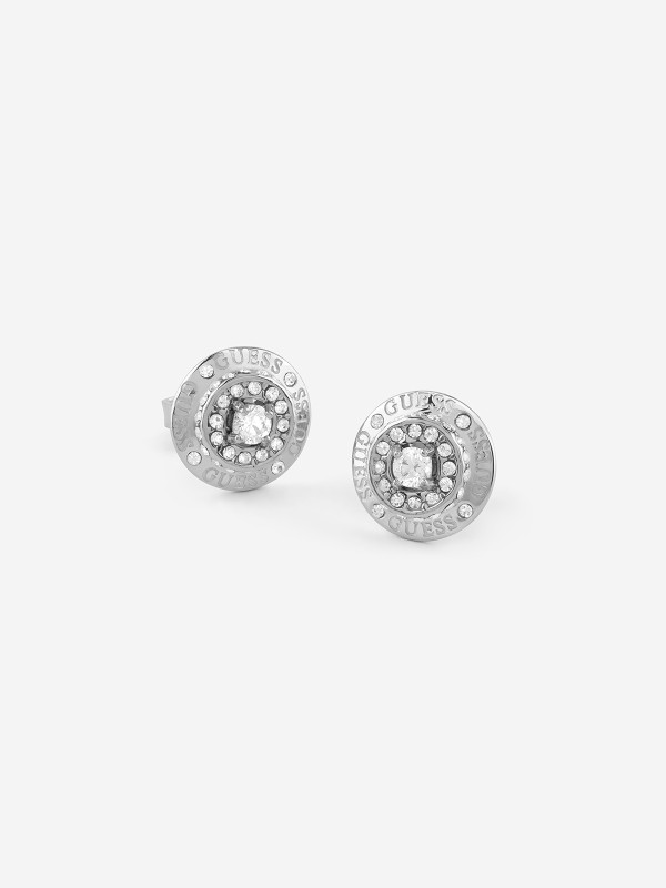 Guess ženske minđuše od nerđajućeg čelika u boji srebra sa cirkonima. Elegantne i izdržljive, savršene za svaku priliku. Kupite odmah online!