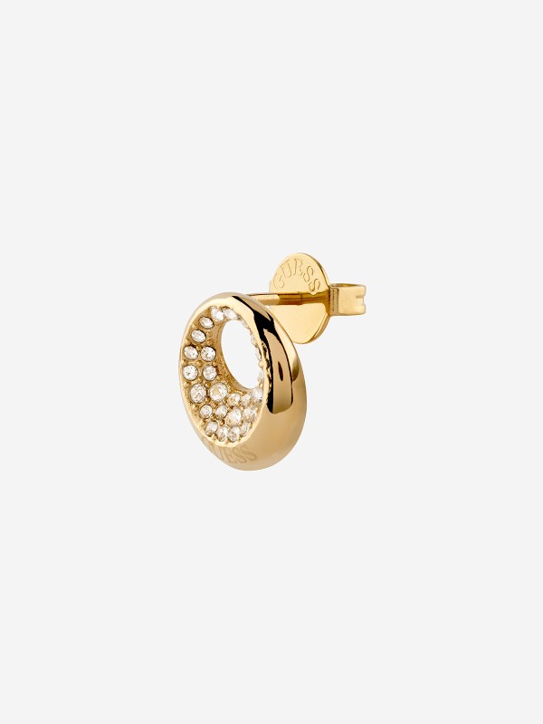 Elegatne Guess ženske minđuše od nerđajućeg čelika u boji žutog zlata sa cirkonima. Savršen dodatak za svaki dan. Kupite odmah online!