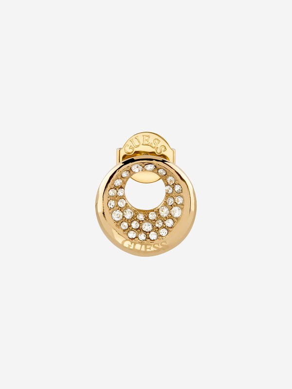 Elegatne Guess ženske minđuše od nerđajućeg čelika u boji žutog zlata sa cirkonima. Savršen dodatak za svaki dan. Kupite odmah online!