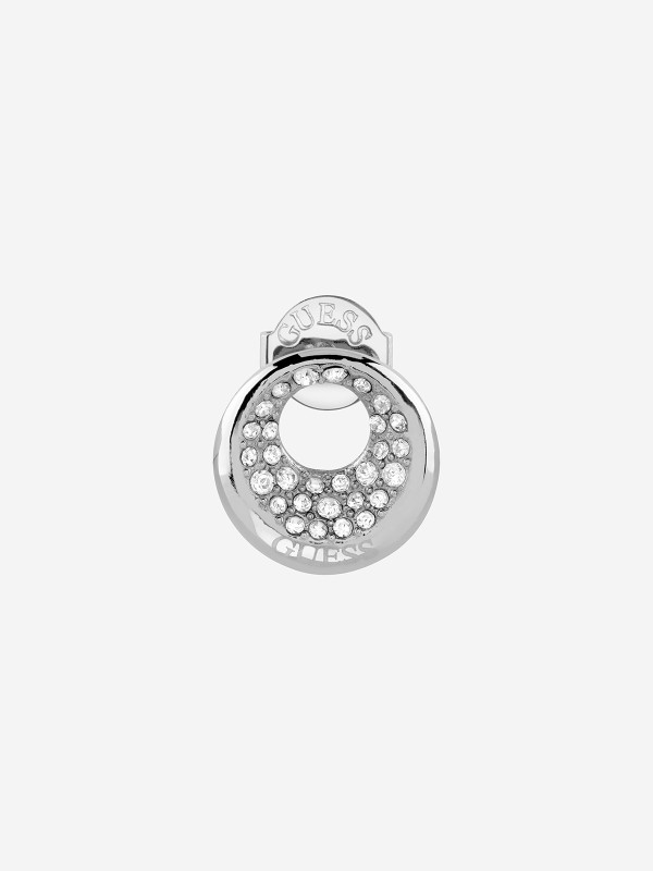 Guess ženske minđuše od nerđajućeg čelika u boji srebra sa cirkonima. Elegantne i izdržljive, savršene za svaku priliku. Kupite odmah online!