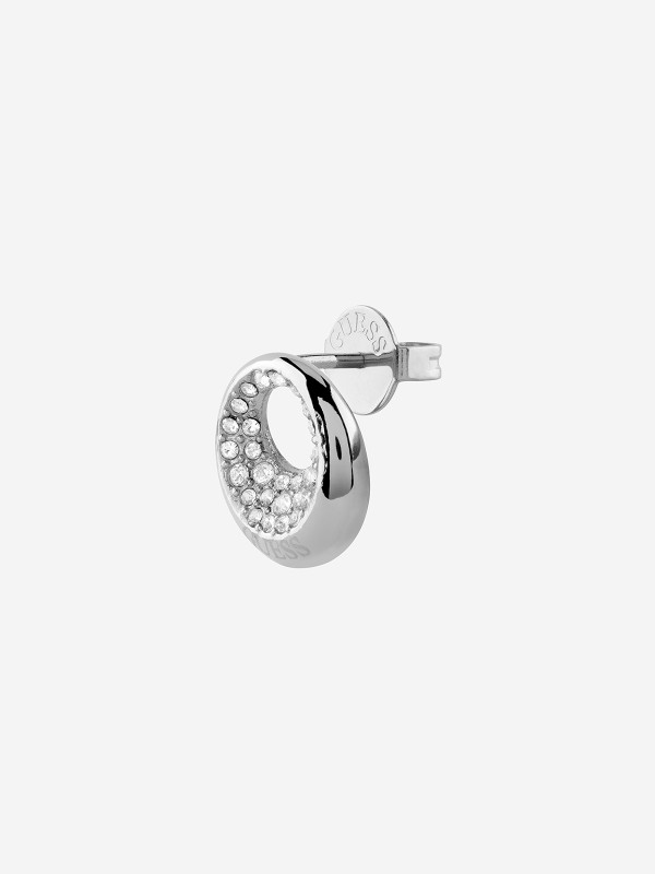 Guess ženske minđuše od nerđajućeg čelika u boji srebra sa cirkonima. Elegantne i izdržljive, savršene za svaku priliku. Kupite odmah online!