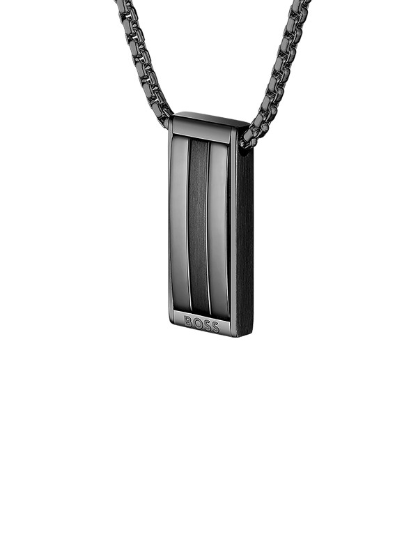 Muška ogrlica od nerđajućeg čelika u crnoj boji iz Brooks kolekcije. Elegantna i moderna, savršena za svaki dan. Kupite odmah online!