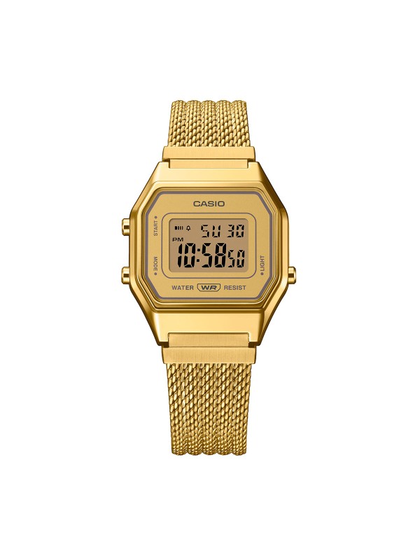 Ženski Casio sat od nerđajućeg čelika u boji zlata sa LED osvetljenjem, štopericom i alarmom. Dostava širom Srbije. Poruči odmah.