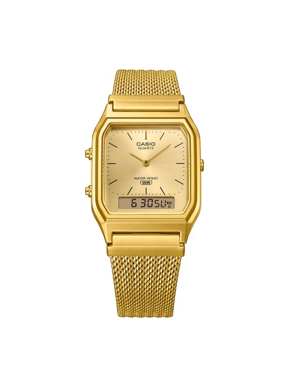 Unisex Casio sat iz Vintage kolekcije od nerđajućeg čelika sa mesh narukvcom u boji žutog zlata. Dostava širom Srbije. Poruči odmah.