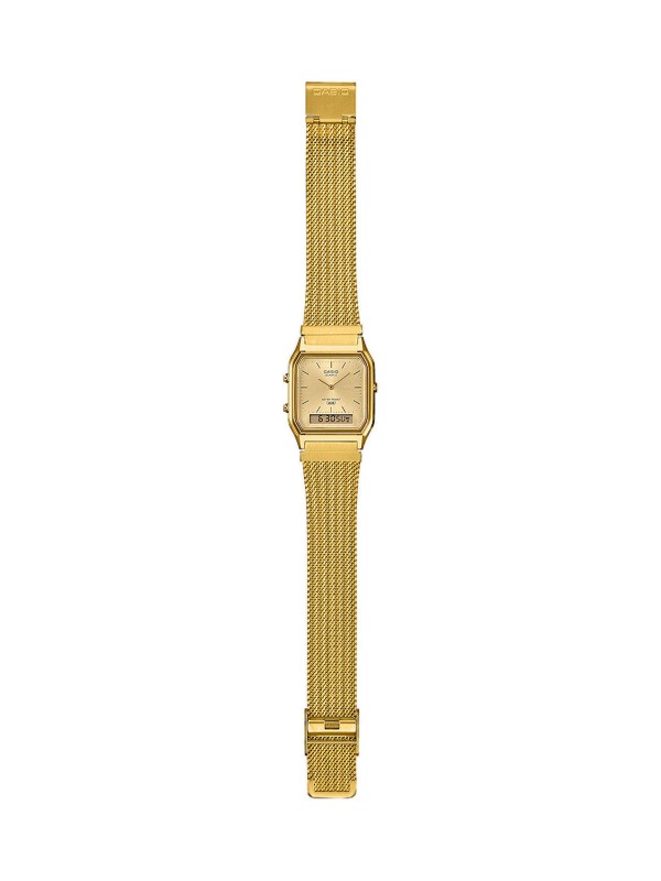 Unisex Casio sat iz Vintage kolekcije od nerđajućeg čelika sa mesh narukvcom u boji žutog zlata. Dostava širom Srbije. Poruči odmah.