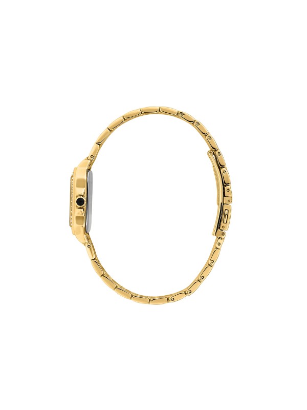 Karl Lagerfeld Icon Square ženski sat u boji žutog zlata sa kvadratnim kućištem i belim brojčanikom. Elegantan i sofisticiran dizajn. Naruči online!