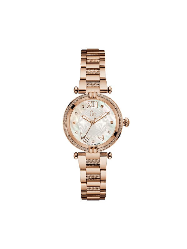 Product Story: LADIES ROSE GOLD
prečnik kućišta: 32mm
kućište: NERĐAJUĆI ČELIK U BOJI  RUŽIČASTOG ZLATA
boja brojčanika: BELA