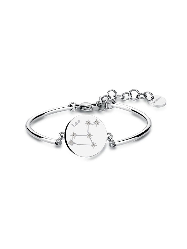 Narukvica od nerđajućeg čelika i Swarovski® cirkonima sa medaljonom na kome je  ugravirano  sazvežđe horoskopskog znaka LAV
- prečnik: 7mm
- težina: 6,8gr