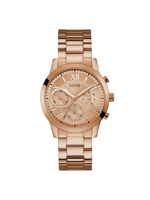 Product story: LADIES ROSEGOLD/BRONZE
Prečnik: 40mm
Kućište: NERĐAJUĆI ČELIK U BOJI RUŽIČASTIG ZLATA
Brojčanik: ROSEGOLD
Staklo: MINERALNO
Vodootpornost: 50m
Mehanizam: KVARCNI ANALOGNI MULTIFUNCTION
Narukvica: NERĐAJUĆI ČELIK U BOJI RUŽIČASTOG ZLA