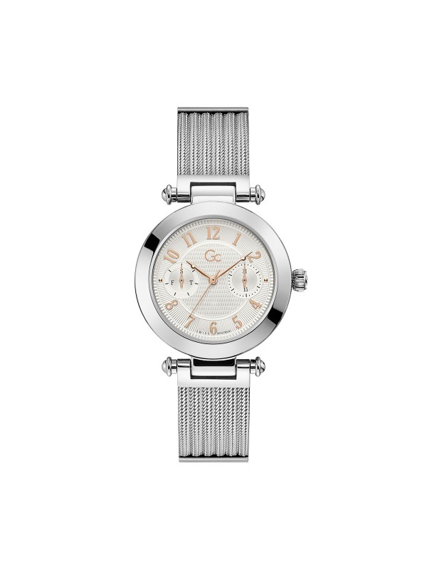 Product Story: LADIES SILVER
prečnik kućišta: 36,50mm
kućište: NERĐAJUĆI ČELIK U BOJI SREBRA 
boja brojčanika: SREBRNA SUNRAY
staklo: MINERALNO 
vodootpornost: 100m
mehanizam: Swiss Movement - MIF, KVARCNI ANALOGNI DAN I DATUM
narukvica: NERĐAJUĆI 