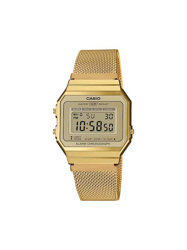 Casio Vintage Iconic A164WA-1VES unisex sat sa gumenim kućištem i narukvicom od nerđajućeg čelika srebrne boje. Poručite na S&L Jokić, dostava je besplatna.