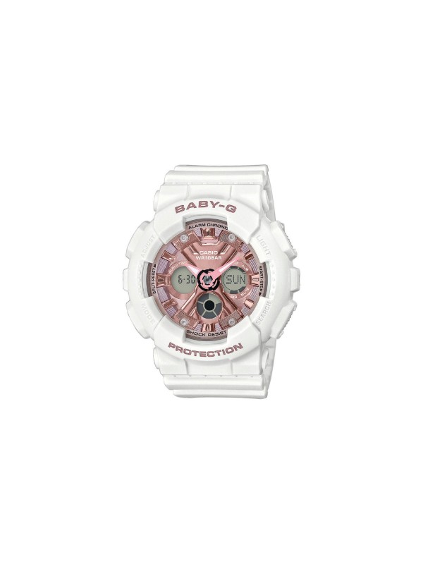 dimenzije kućišta: 46,30mm (visina od 12-6) / 43,30mm (širina  od 9-3)
težina: 45g
materijal kućišta: gumeno kućište 
materijal narukvice: gumena narukvica 
mehanizam: kvarcni analogno digitalni