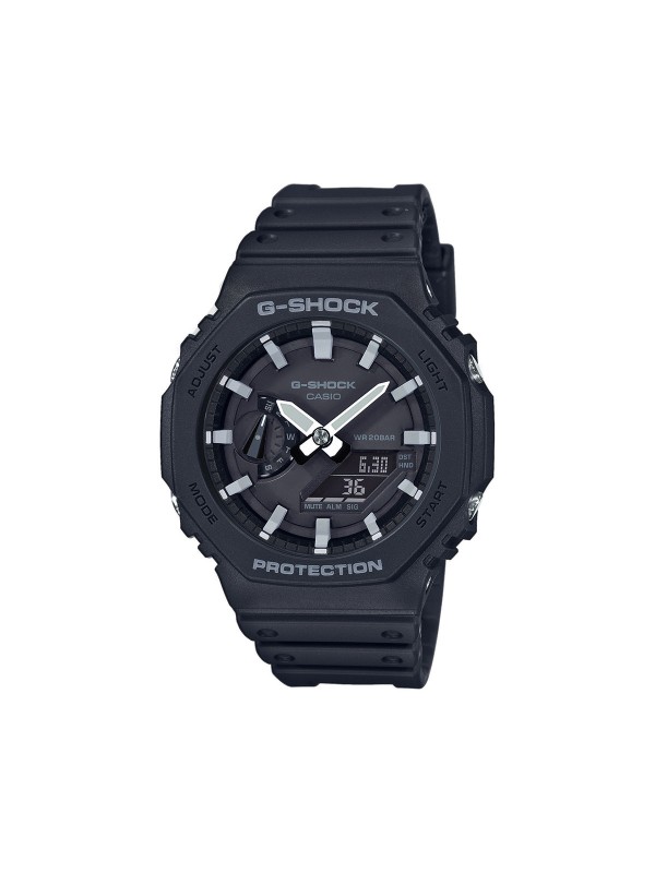 dimenzije kućišta: 48,50mm (visina od 12-6) / 45,40mm (širina  od 9-3)
težina: 51g
materijal kućišta: karbonska vlakna
materijal narukvice: gumena narukvica
mehanizam: kvarcni anologno-digitalni