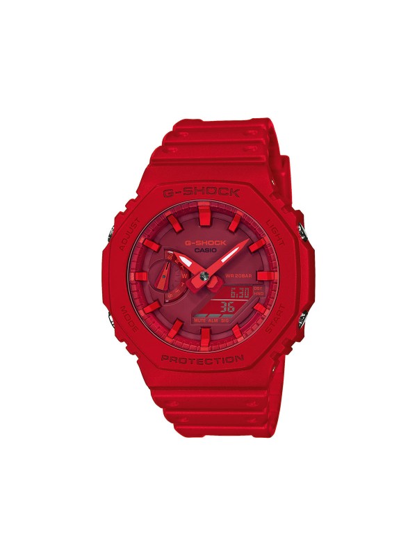 G-Shock ručni sat crvene boje sa NEON displejom. Otporan na udarce. U pitanju je nova Original kolekcija za 2020. Poručite svoj model na Timer.co.rs.