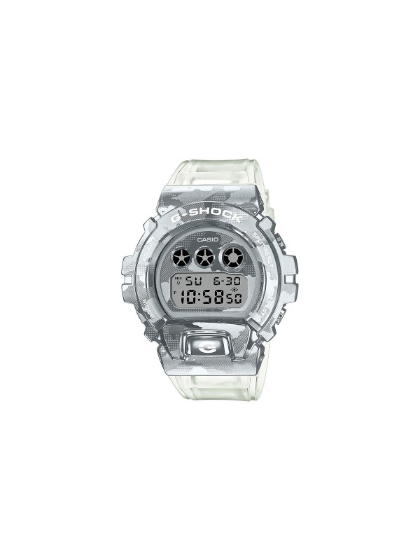 G-Shock GM-6900SCM-1ER muški sat sa kućištem od nerđajućeg čelika sive boje i gumenom providnom narukvicom. Poručite na Timer.co.rs, dostava je besplatna.