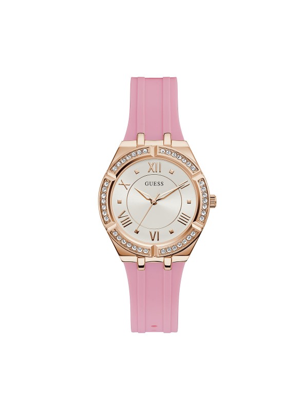 Product story: LADIES COLOR
Prečnik kućišta: 36mm
Kućište: NERĐAJUĆI ČELIK U BOJI RUŽIČASTOG ZLATA
Brojčanik: BELI SUNRAY
Staklo: MINERALNO
Vodootpornost: 30m
Mehanizam: KVARCNI ANALOGNI
Narukvica: PINK SILIKONSKA NARUKVICA