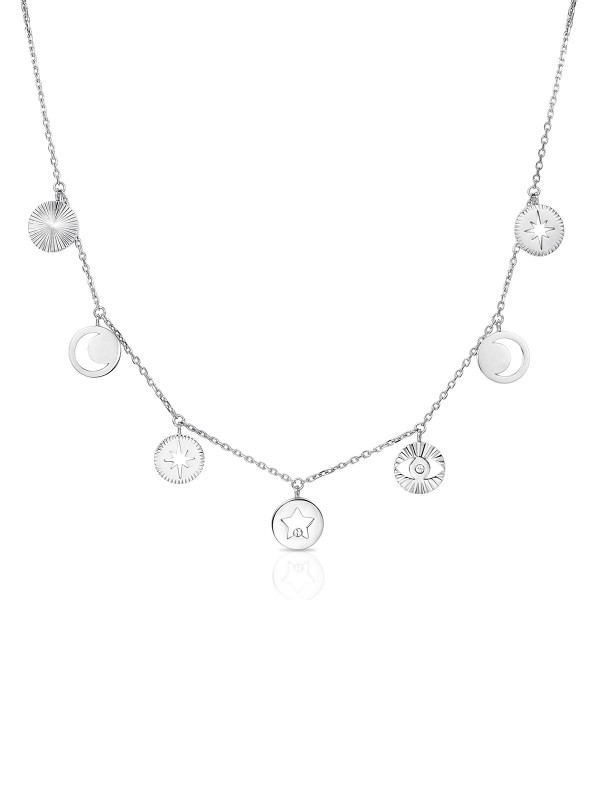 Chant ogrlica za devojke od nerđajućeg čelika sa privescima i Swarovski kristalima. Nova Brosway kolekcija nakita. Poručite na Timer.co.rs, dostava je besplatna.