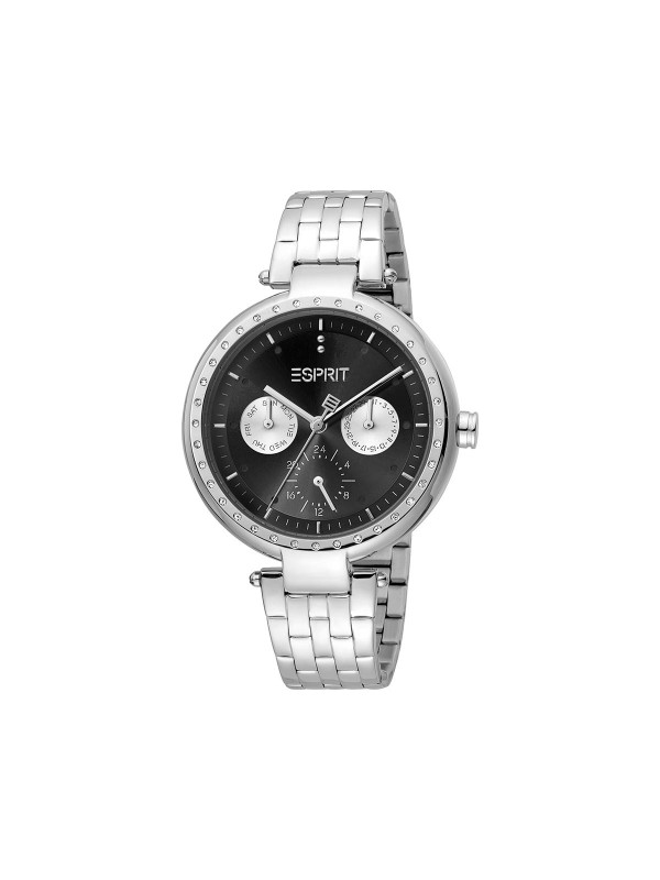 ESPRIT WATCHES atraktivan i praktičan ženski sat od nerđajućeg čelika srebrne boje sa crnim brojčanikom i mineralnim staklom. Poručite na sajtu.