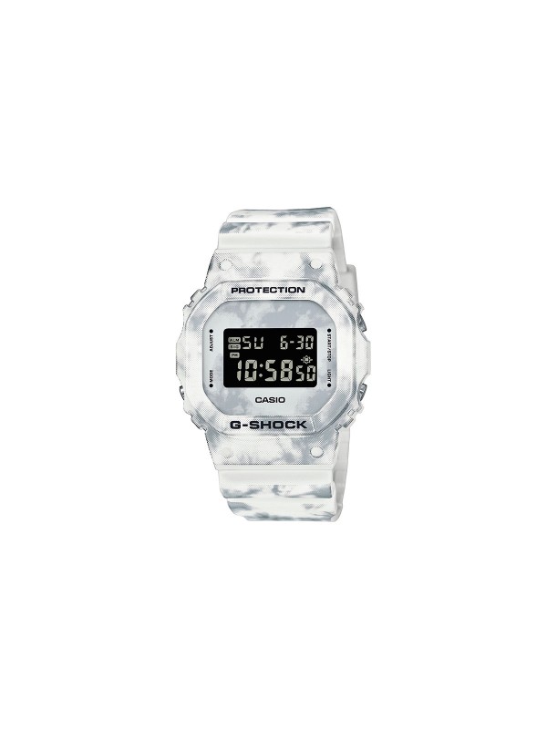 Visoko kvalitetni G-SHOCK muški sat iz serije Grunge Snow Camouflage inspirisane zimskim snežnim scenama, sa kamuflažnim uzorkom. Otkrijte ga na sajtu.