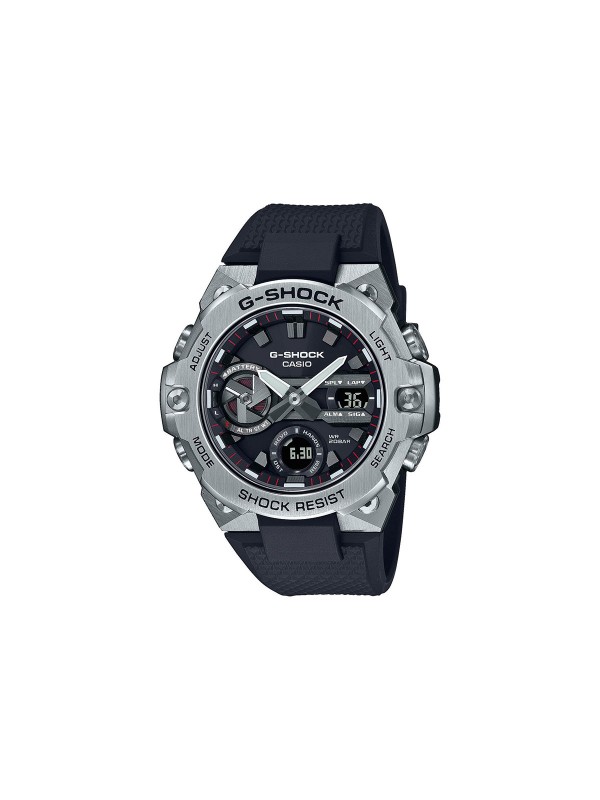 G-Shock  G-Steel sportski muški sat sa gumenom narukvicom. Poseduje Bluetooth tehnologiju koja uz smart telefon omogućava širok rang korisnih funkcija.