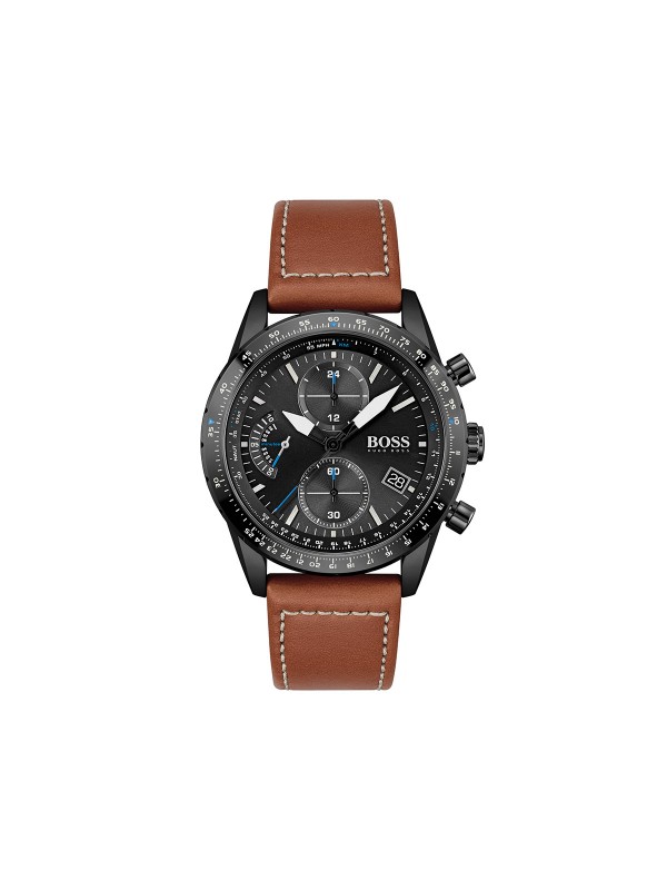 Ukoliko tržite savršen sportski sat za svoju kolekciju, poručite Boss Pilot Edition Chrono sat sa kožnim kaišem svetlo braon boje.