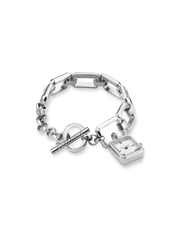 Jedinstven model za luksuzan izgled. Kombinacjia nakita i sata. Rosefield Studio predstavlja Octagon Chain Silver ženski sat. Poručite na sajtu.