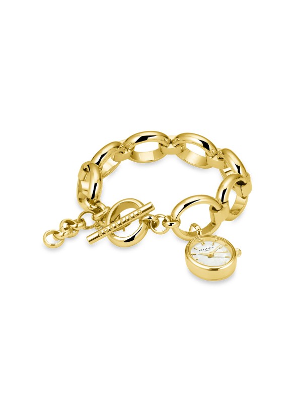Efektnu Rosefield Oval Charm žensku narukvicu sa satom - efektni modni detalj u boji žutog zlata, brzo i lako poručite putem Timer.co.rs online prodavnice.
