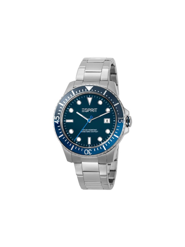 Izuzetan dizajn i kvalitet karakerišu ESPRIT Watches muški ručni sat od nerđajućeg čelika u boji srebra s teget brojčanikom. Poručite ga na online shop-u.