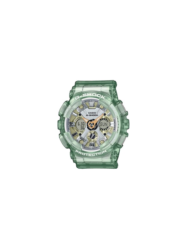 Upotpunite sportski stil G-shock satom sa kućištem u boji srebra i narukvicom zelene boje - GMA-S120GS-3AER. Poručite ga u Timer.co.rs online shop-u.