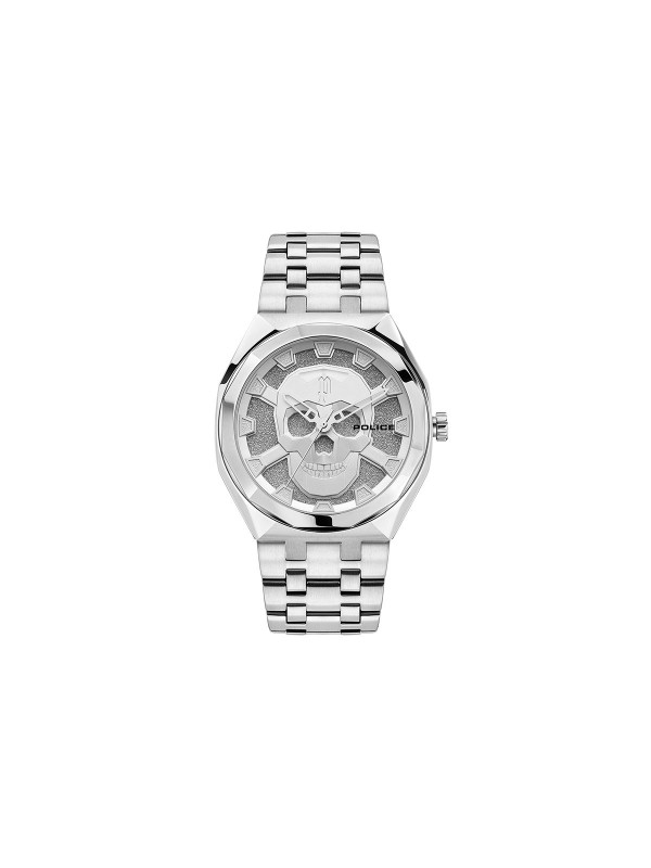 Police Kediri ručni sat - model smelog dizajna sa grubom metalnom narukvicom i motivom lobanje u sredini brojčanika, poručite u Timer.co.rs online shop-u.