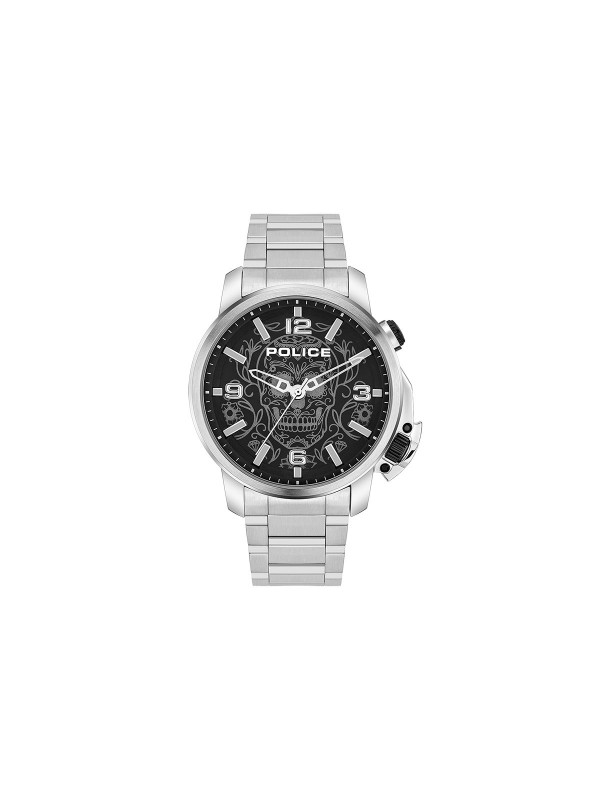Police Ferndale ručni sat u boji srebra - model svedenog dizajna sa crnim brojčanikom sa pozadinskim osvetljenjem, poručite u Timer.co.rs online shop-u.