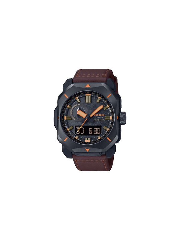 Casio Pro Trek PRW-6900YL-5ER ručni sat - model sa osmougaonim čeličnim kućištem i gumenom narukvicom, lako poručite putem Timer.co.rs online shop-a.