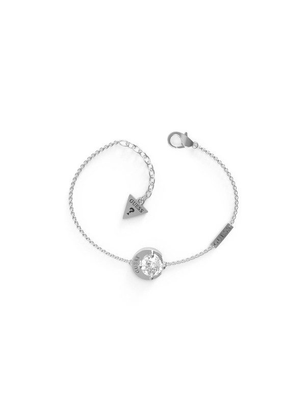 Guess Moon Phases narukvicu sa priveskom u obliku diska sa polumesecom i cirkonom - model u boji srebra, lako poručite putem Timer.co.rs online prodavnice.