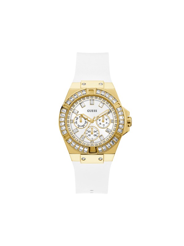 Beli Guess ženski sat sa kućištem u boji zlata - VENUS GW0118L5, pronađite u Timer.co.rs online shop-u. Lako ga poručite i ubrzo očekujte na adresi.