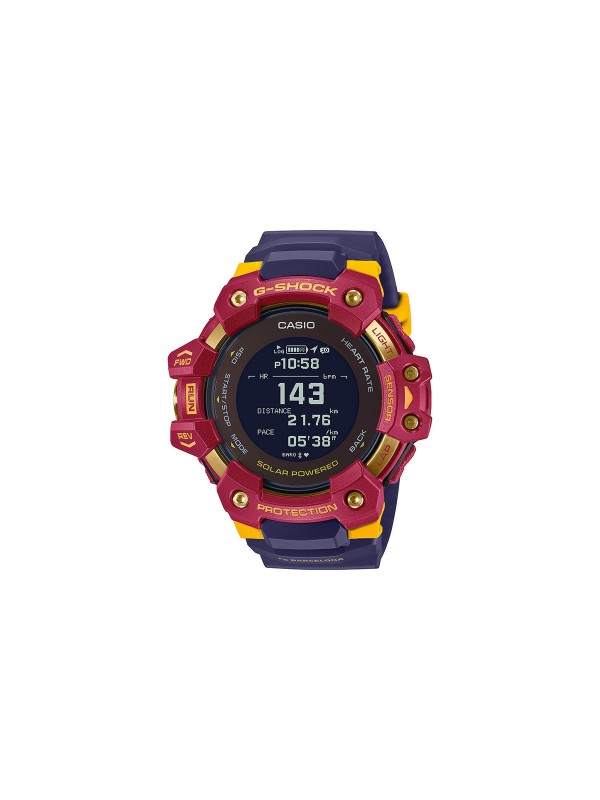 "LIMITED muški digitalni sat nastao kroz saradnju G-SHOCK i fudbalskog kluba BARSELONA! 
Matchday ima tradicionalne boje dresova i naziv kluba na narukvici."