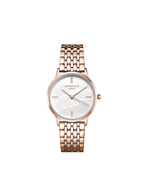 Elegantni Rosefield Pearl Edit ručni sat u kombinaciji boja srebra i ružičastog zlata, lako poručite u Timer.co.rs online shop-u i ubrzo očekujte na adresi.
