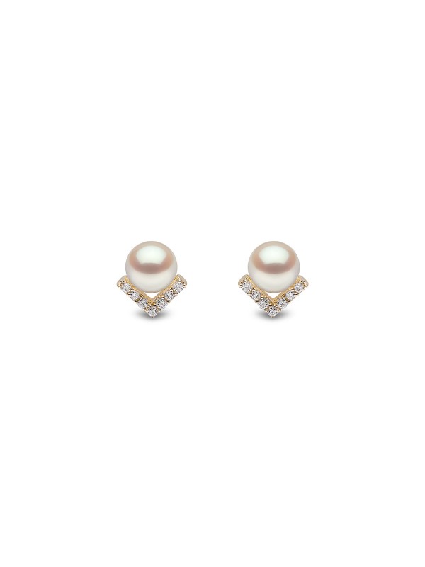 Yoko London minđuše sa dijamantom (0,112ct) i slatkovodnim biserima u žutom zlatu od 18ct, brzo i lako poručite putem Timer.co.rs online prodavnice.