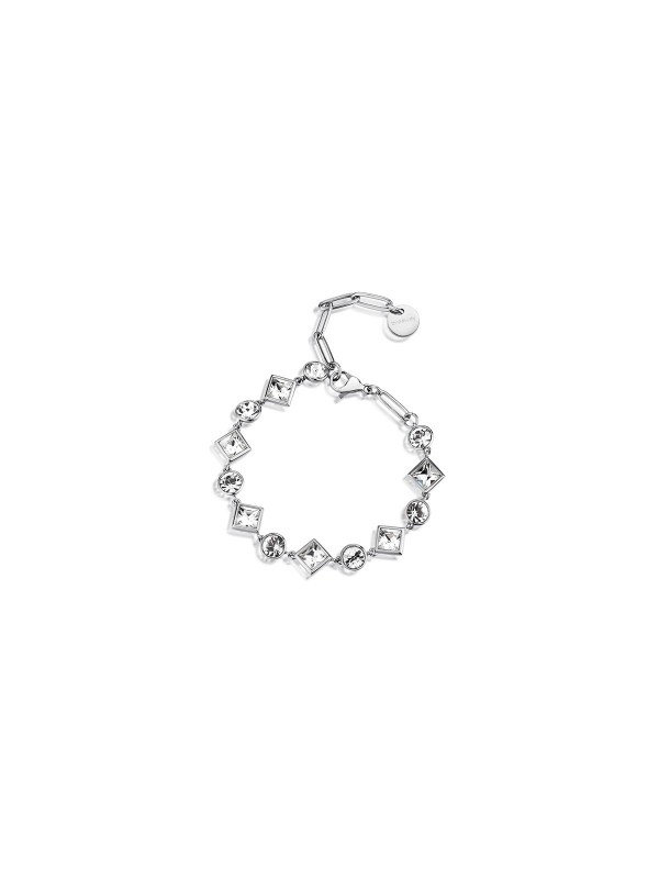 Brosway Emphasis žensku narukvicu sa kristalima različitog oblika - model od nerđajućeg čelika u boji srebra, poručite putem Timer.co.rs online shop-a.