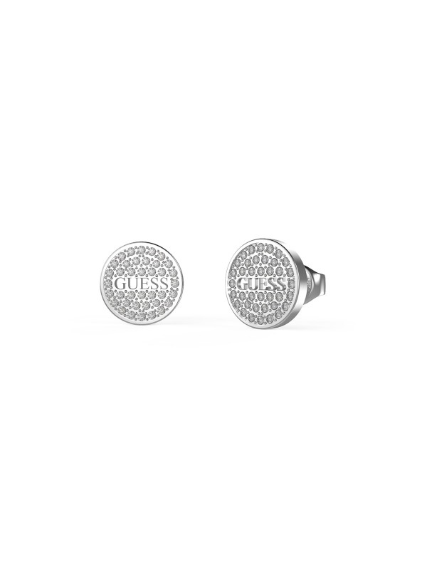 GUESS Studs Party ženske minđuše - model u boji srebra u obliku kruga veličine 11mm, brzo i lako poručite putem Timer.co.rs online prodavnice.