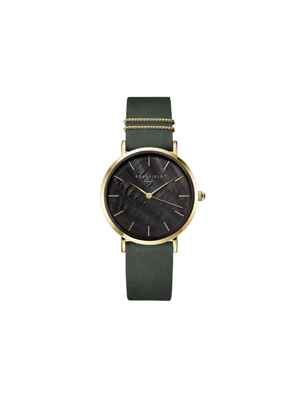 Rosefield The West Village ženski ručni sat - vintage model sa narukvicom od baršunaste kože u zelenoj boji, lako poručite putem Timer.co.rs online prodavnice.