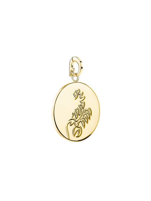 Rosefield Zodiac Coin privezak - medaljon sa motivom horoskopskog znaka Škorpije i sa prevlakom od 14ct žutog zlata, poručite u Timer.co.rs online shop-u.
