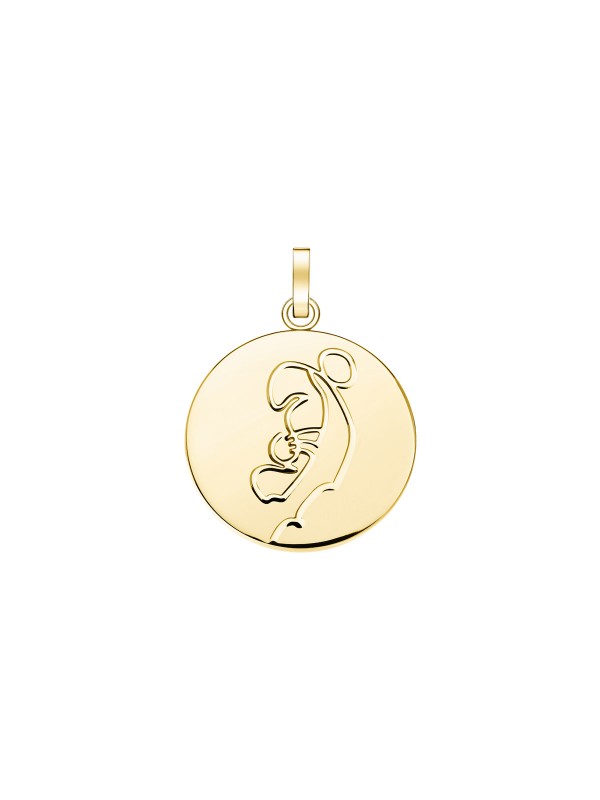 Rosefield Zodiac Coin privezak - medaljon sa motivom horoskopskog znaka Lava i sa prevlakom od 14ct žutog zlata, poručite putem Timer.co.rs online shop-a.
